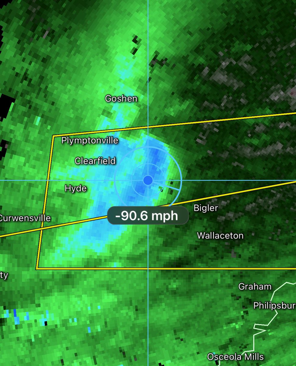 Strong storm northwest of State College. **Destructive** tag now on this storm