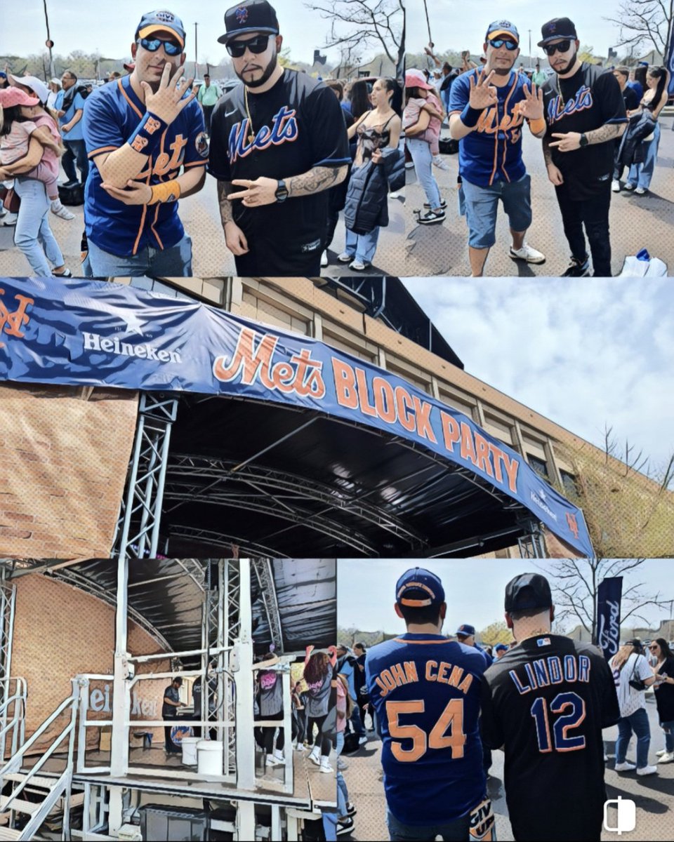 JohnCenaJersey's tweet photo. Here with my cousin @PR_Starr_ watching @DJYourHonor putting on a classic show before the Mets Game Starts

#mets #citifield #famousmetsfans #LFGM #metsfans #nevergiveup #ucantseeme #johncenametsfan #41seaverway #LGM    #JohnCena    #metsnation https://t.co/aCPVRnQpZm