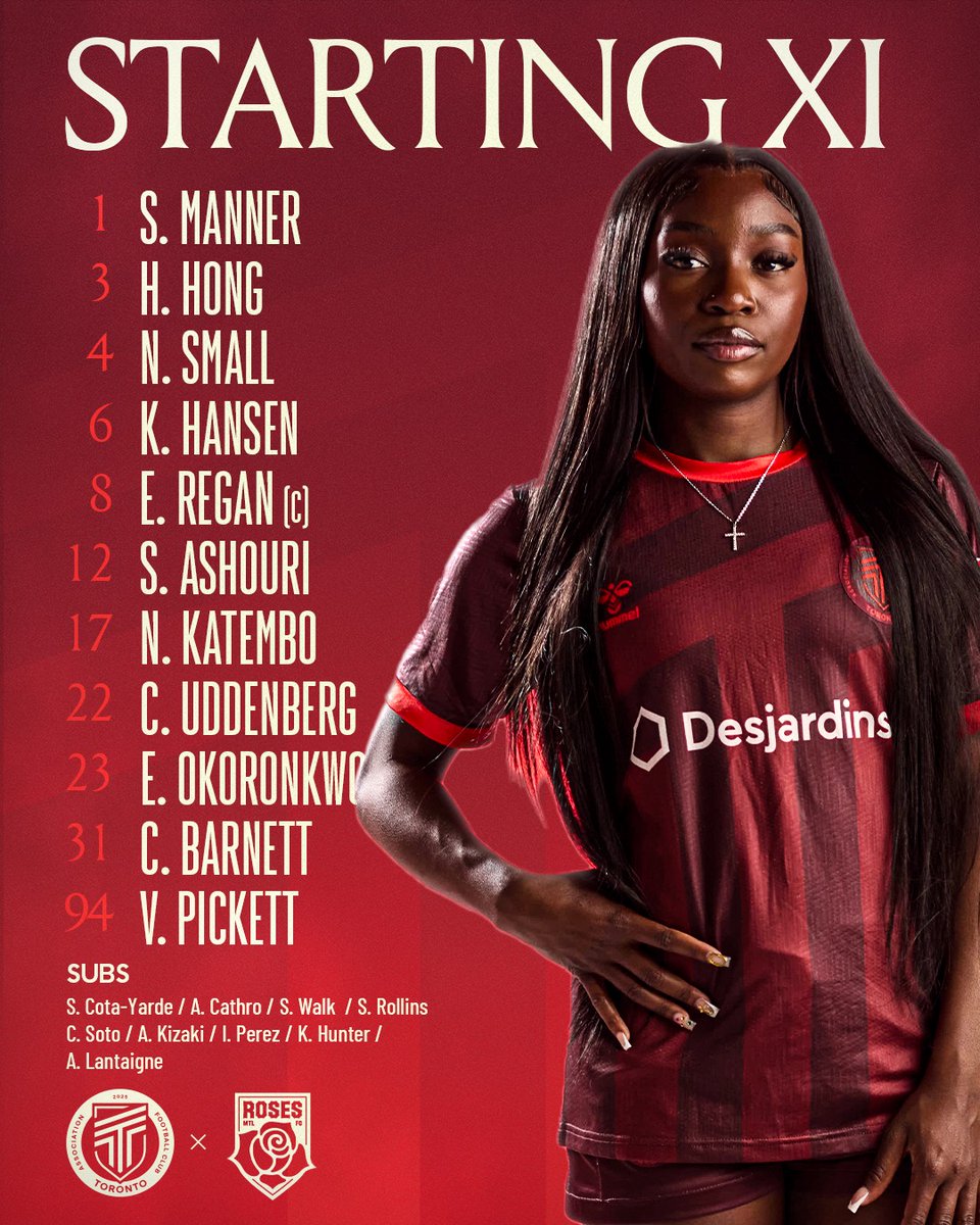 AFC Toronto (@afc_toronto) on Twitter photo How we start the 2025 season vs <a href="/rosesmtlfc/">Roses de Montréal</a>
The first of many 👊
#AFCToronto | #RunItOurWay How we start the 2025 season vs <a href="/rosesmtlfc/">Roses de Montréal</a>
The first of many 👊
#AFCToronto | #RunItOurWay