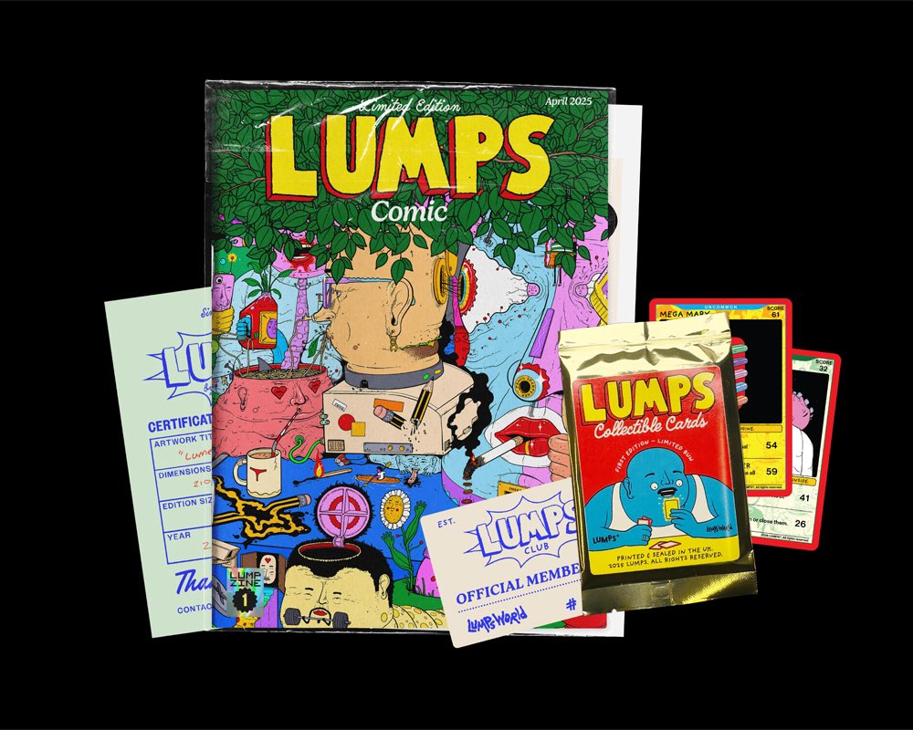 lumps_uk's tweet photo. Lumps Club Issue 2 is coming up! 8 days to go. This one includes my first ever comic! 
https://t.co/jNjqYx9iCZ https://t.co/1unYpYdKC7