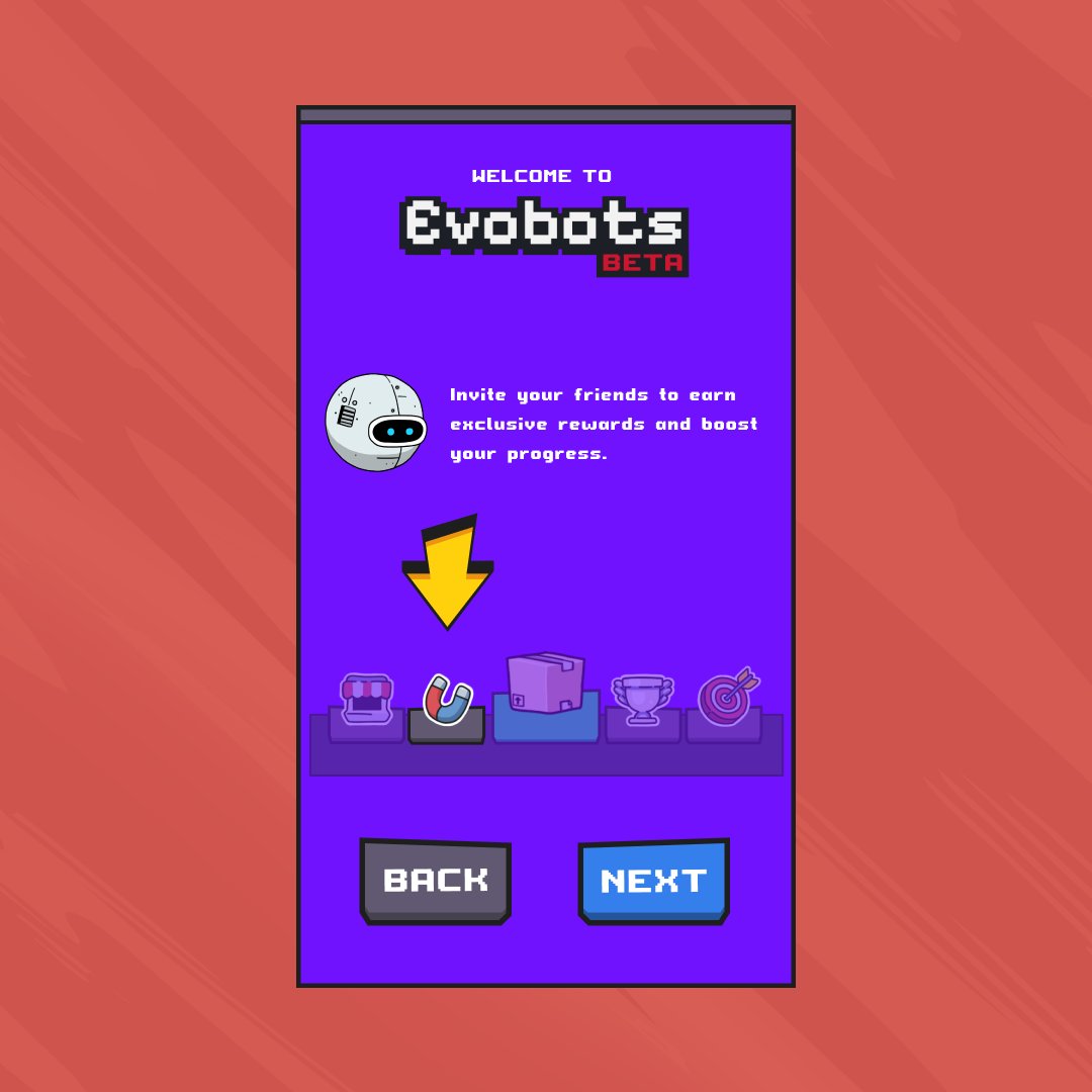 Hit the 🧲 icon, invite your frens, and watch your 
⛽GAS roll in.

Start playing if you haven't yet :    
👉t.me/TheEvoBot