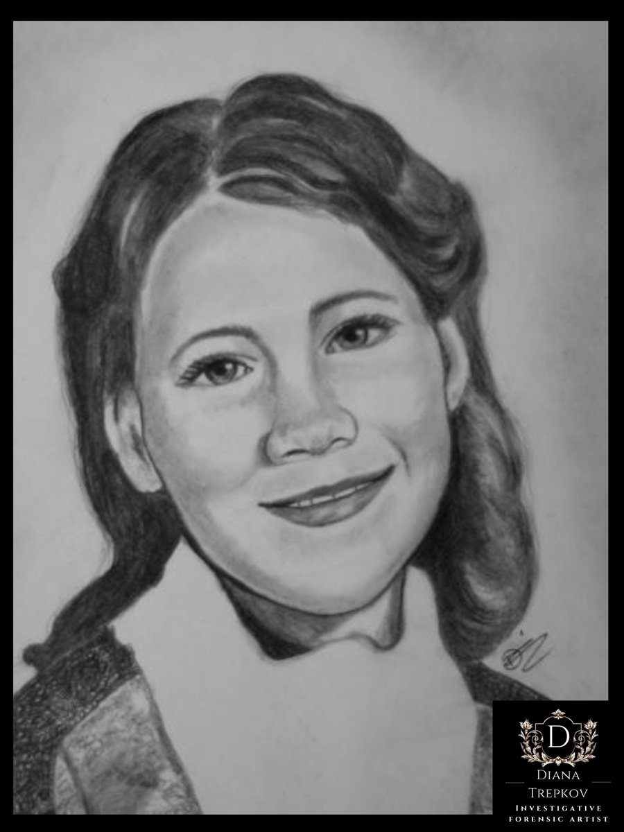 DTrepkov's tweet photo. Forensic Art drawing of missing Donna Barnhill. https://t.co/M9fJUf5sSN