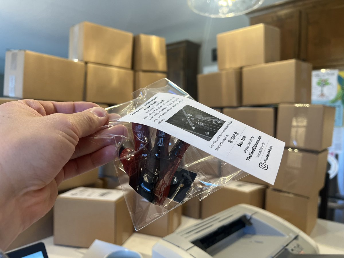 ThePinScientist's tweet image. Our D&amp;amp;D Claw Mod is shipping out! 🔥 

We have a few extras made if you’d still like to grab one while we have them in stock. 

@Sternpinball #Pinball #PinballMod #Dragon #DungeonsAndDragons