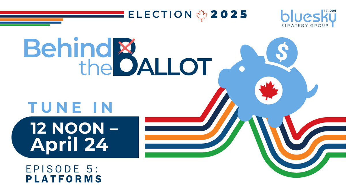 Join us April 24, for Episode 5 of #BehindtheBallot.

Sr. Consultant Greg Loerts will be joined by Sahir Khan, of the Institute of Fiscal Studies &amp; Democracy, for a deep dive into the party platforms.

Register at: us06web.zoom.us/webinar/regist…

#cdnpoli #election2025 #elxn45 #webinar