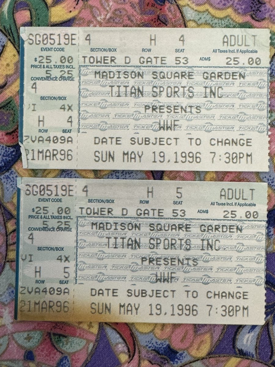 theguycornernyc's tweet image. Congratulations @TripleH on your induction into the #WWEHOF! I know @StephMcMahon and family are so proud. #WWEHallOfFame #WWEUniverse here are 2 pics of different pics of many times I got to see you in person in 2 separate personas. Notice the ticket date! #CurtainCall #RIPScott