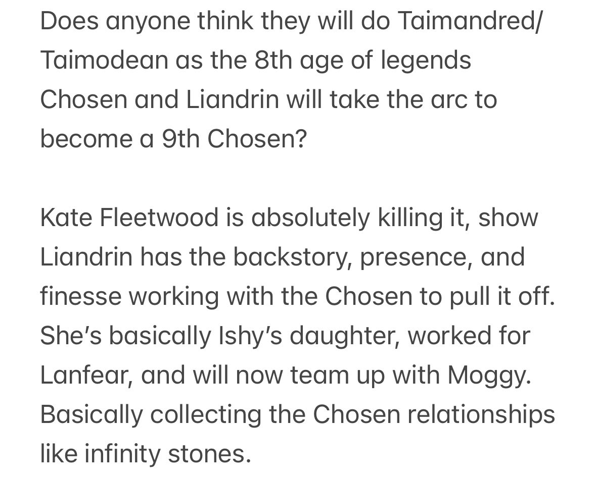MooreRyleigh's tweet photo. What do you all think of this?
#WoTShowSpoilers #TheWheelOfTime #WoTBookSpoilers
#ChosenLiandrin #Taim https://t.co/mf7w75EDsV