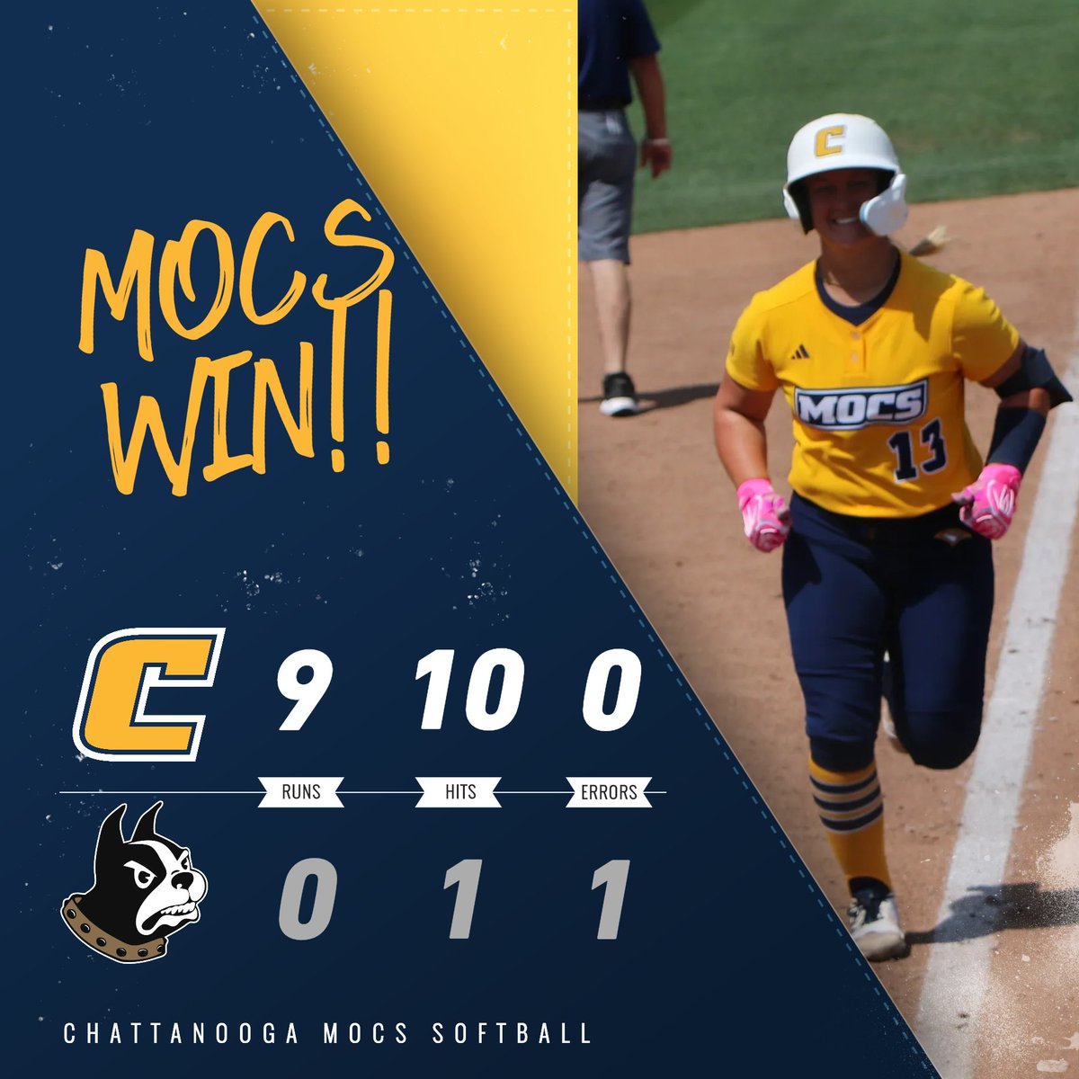Mocs are 33-12 overall and 10-4 in SoCon play with the one-hit shutout.
#GoMocs