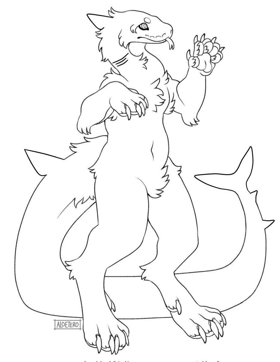 SebYeen's tweet photo. Hybrid idea! Shark + Snake... a SNARK 😁 free species idea for anyone to use. Should I add anything to make it more distinct?
#furry #furryfandom
#furries #furrycommunity #furryarwork #art #furryoc
Original lineart is by @aloetero https://t.co/krvQW8CuYj