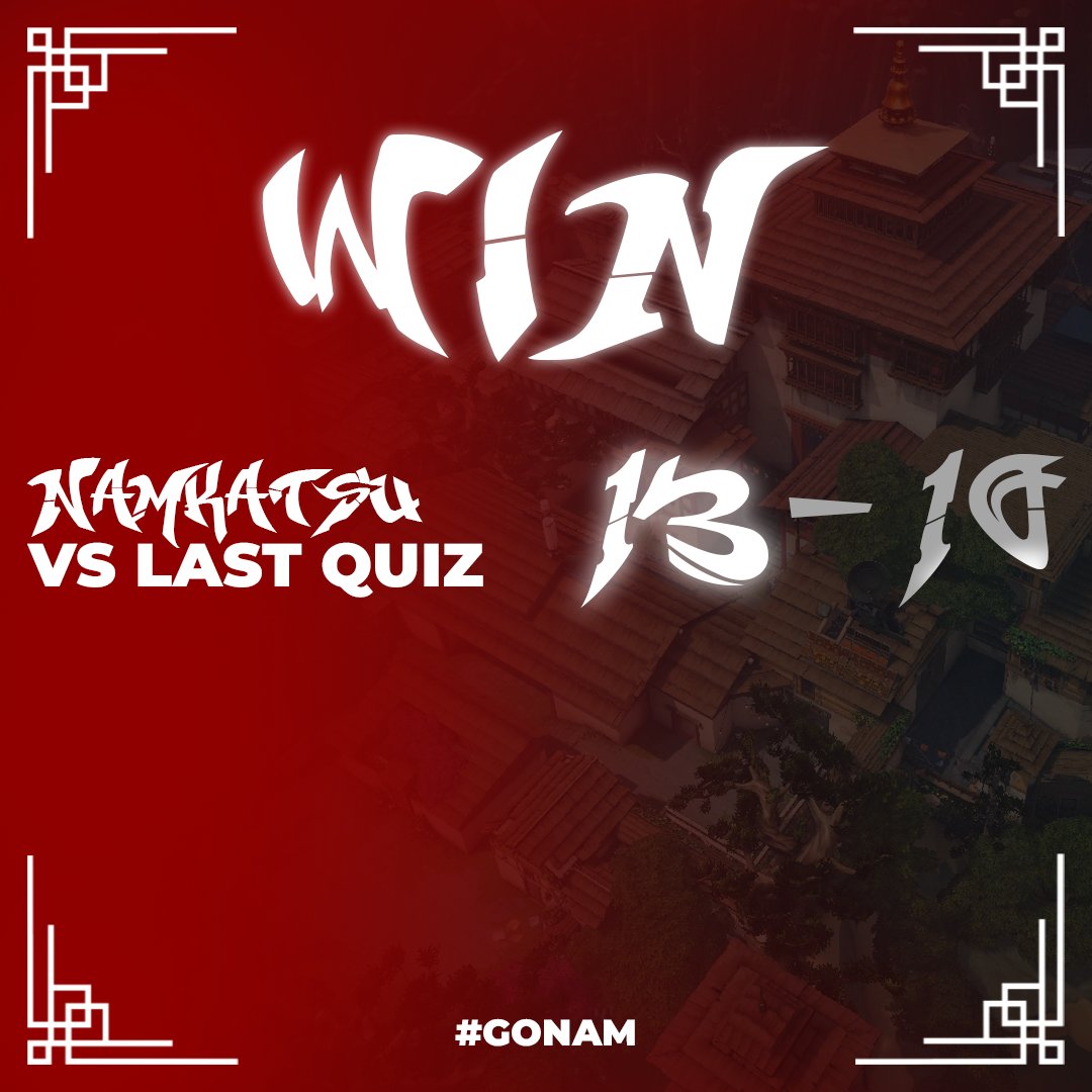 Premier 6. Hafta Maçlarını 2 win ile kapatıyoruz Elinize Sağlık Takım! #GONAM
🆚13-9 @HQespor 
🆚13-10 <a href="/RageofThunders/">Rage Of Thunders</a>