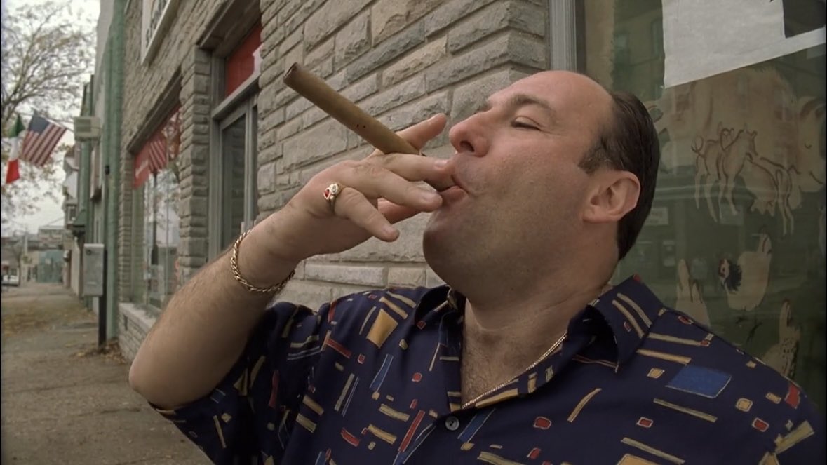 SopranosWorld's tweet photo. 70 degrees and a blunt https://t.co/IMtstRBzWD