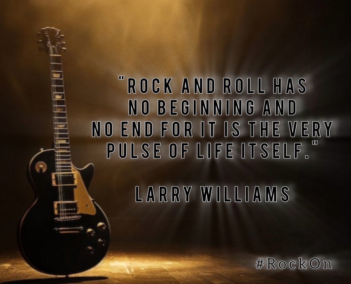 SukursalRock's tweet photo. โRock and Roll has no beginning and no end for it is the very pulse of life itself.โ
โ Larry Williams
#RocNRollNeverDies
#RockIsLife #RockOn https://t.co/8ZOhgyl0Og