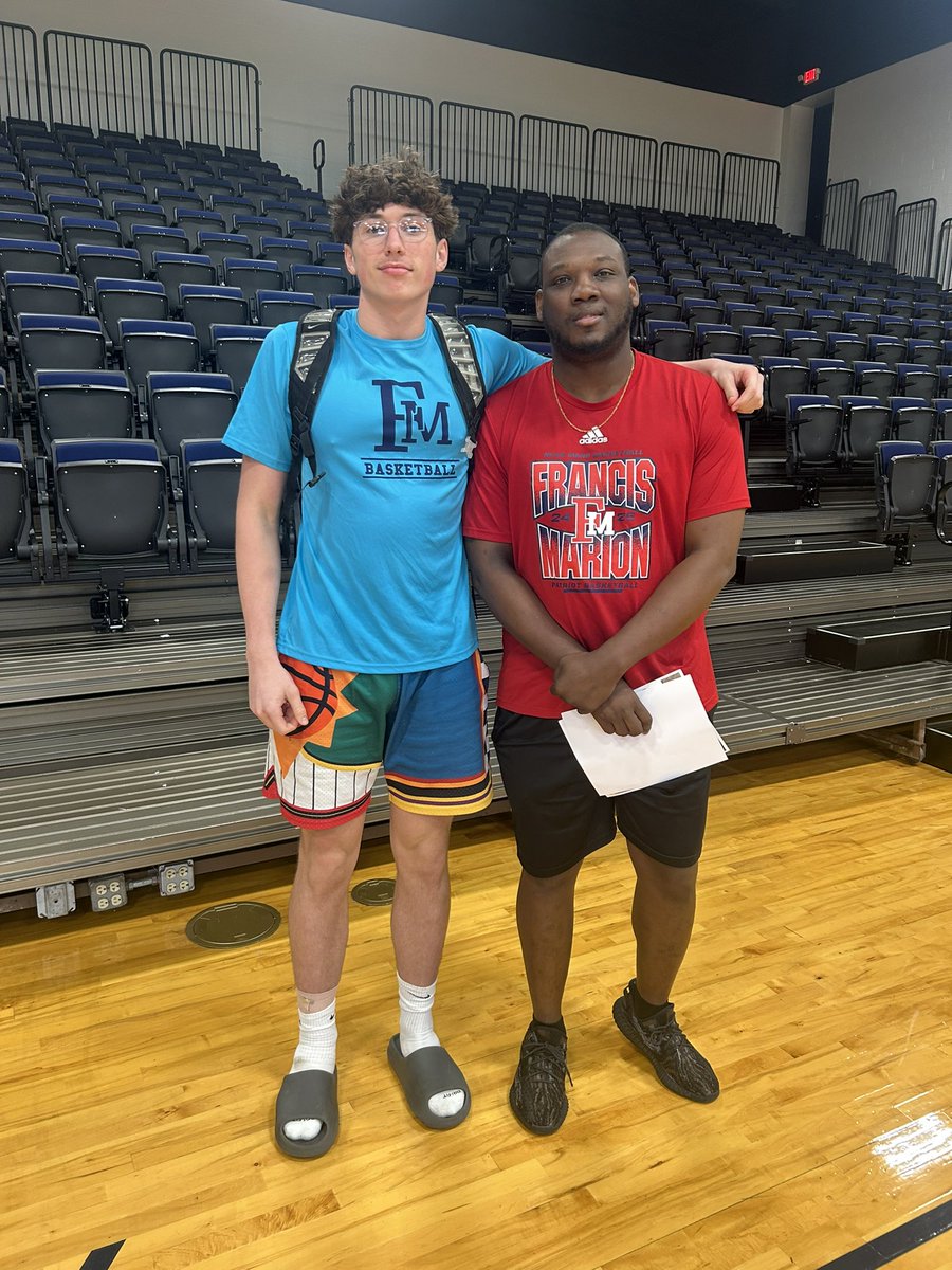 Had a great time <a href="/FMUmbball/">Francis Marion University Men's Basketball</a> camp today