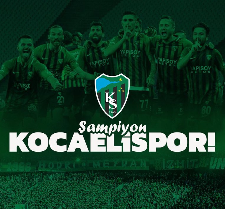 drfpehlivanoglu's tweet photo. Süper Lige yükselen Kocaelispor’umuzu yürekten tebrik ediyorum. Süper Lig de yüksek başarılar diliyorum. https://t.co/o9pIaWW6ht