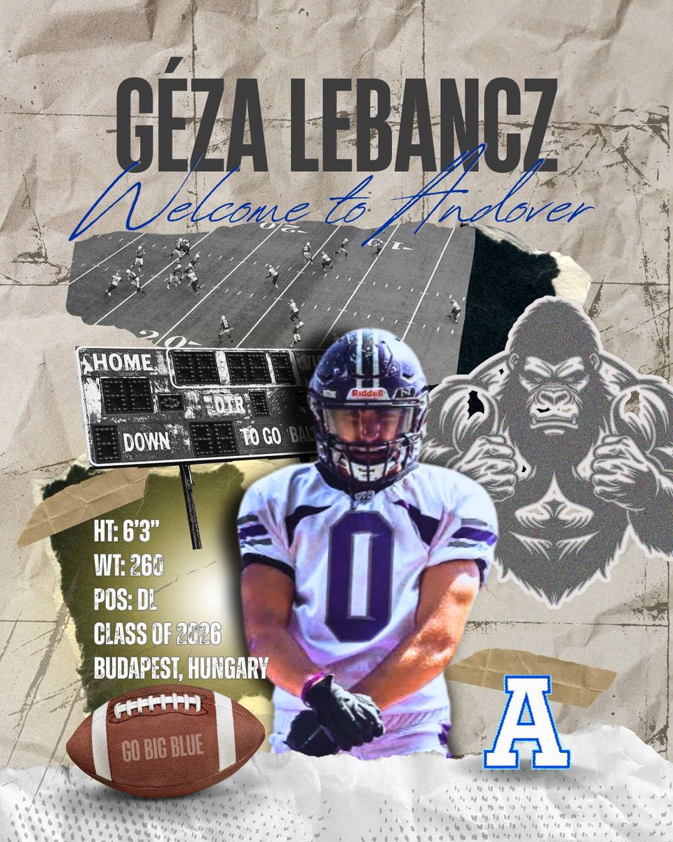 GezaLabancz's tweet image. After careful evaluation I decided to attend Phillips Academy Andover next year, as a post grad. Thank you @cbrownandovere1 @GridironImports @phillipsacademy