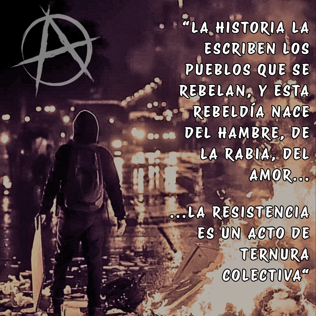 Somos nadie, por eso somos todxs. Somos la resistencia de la pobla, y no tenemos miedo...#pacosculiaos somos lxs hijxs de #LuisaToledo y sus balas rebotan en nuestras kpuchas ...
#acab #pueblo #luchadeclases #acab #primeralínea #sinluchanohaydignidad #niolvidoniperdon