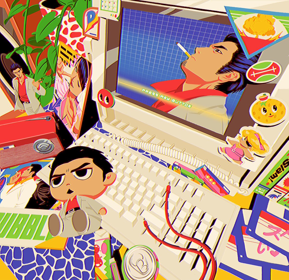 Tried sth new hmmm...
Anw Yakuza summercore for Yakuza fans ☀️