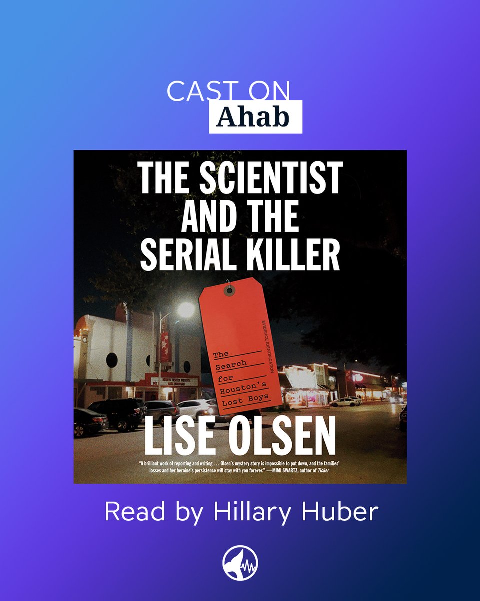 Congratulations to Hillary Huber (<a href="/hillaryoutloud/">Hillary 🙃 Huber</a>) for recording THE SCIENTIST AND THE SERIAL KILLER by Lise Olsen (<a href="/LiseDigger/">Lise Olsen</a>)👏👏

Create your profile today &amp; connect with Content Creators on new projects: ahabtalent.com
