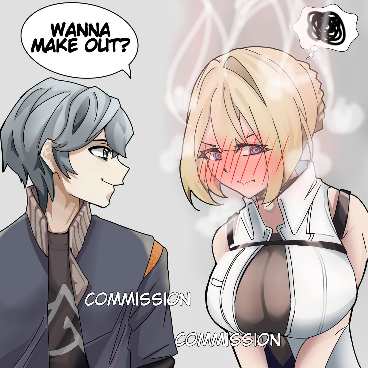 ScathachSieg's tweet photo. Commission 
@NAlmasy 
Make out? 2
"Evelynbrain.exe stop working" https://t.co/UUTUruksLJ