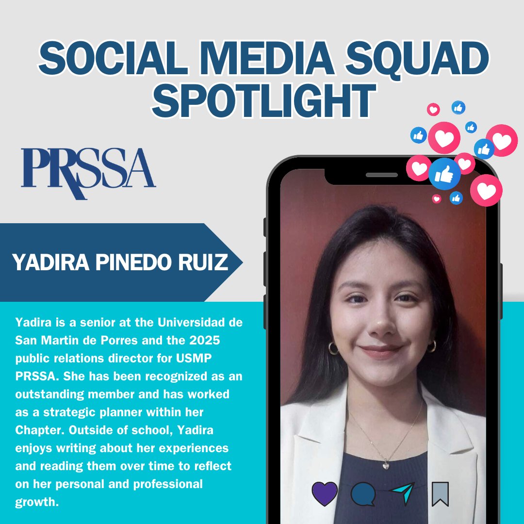 Meet the creative minds behind our digital presence! The Social Media Squad assists the VP of Digital Communications in designing eye-catching graphics and crafting engaging content for PRSSA’s platforms. ✨