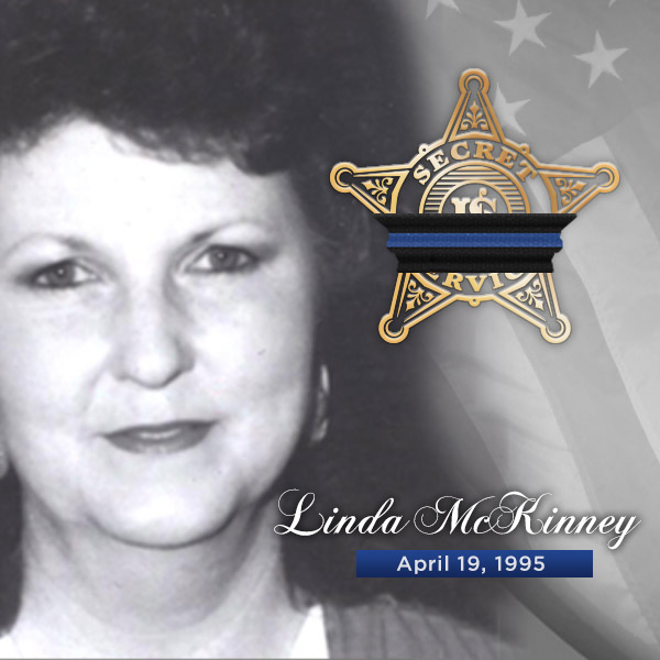 SecretService's tweet image. Today we remember Officer Manager Linda G. McKinney, who lost her life in the Oklahoma City bombing April 19, 1995.