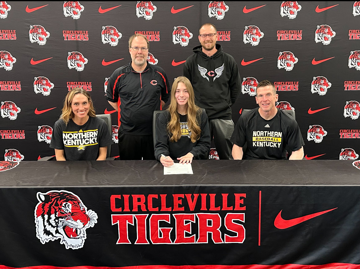Circleville Senior Maddux Bigam signs letter of intent to D-1 Northern Kentucky University as member of their triathlon team. (Courtesy of Circleville Athletic Dept)