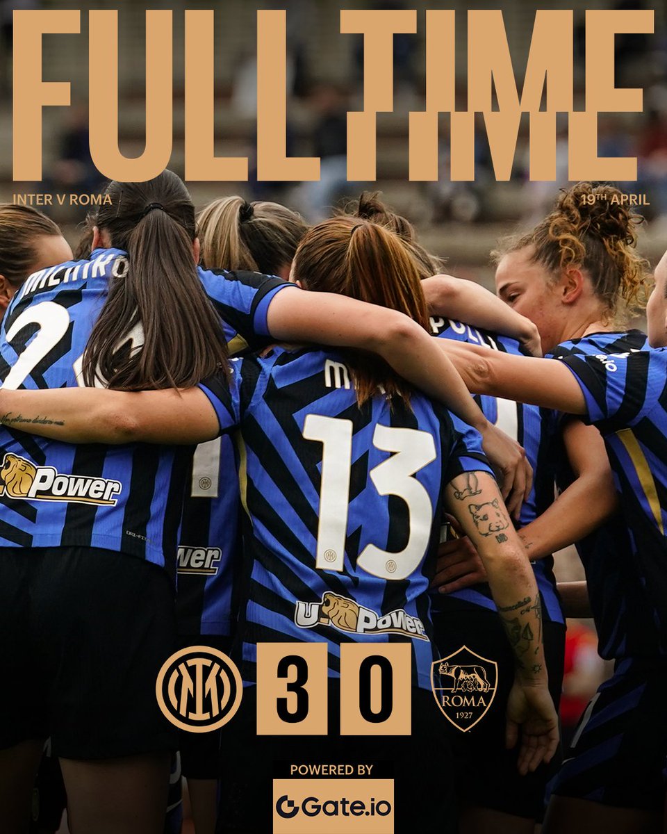 Inter_Women's tweet photo. Ragazze stropiccitevi bene gli occhi.. È tutto vero 🥹

Powered by @Gate_io 
#ForzaInter #InterRoma #InterWomen https://t.co/s7oBXeYwxn