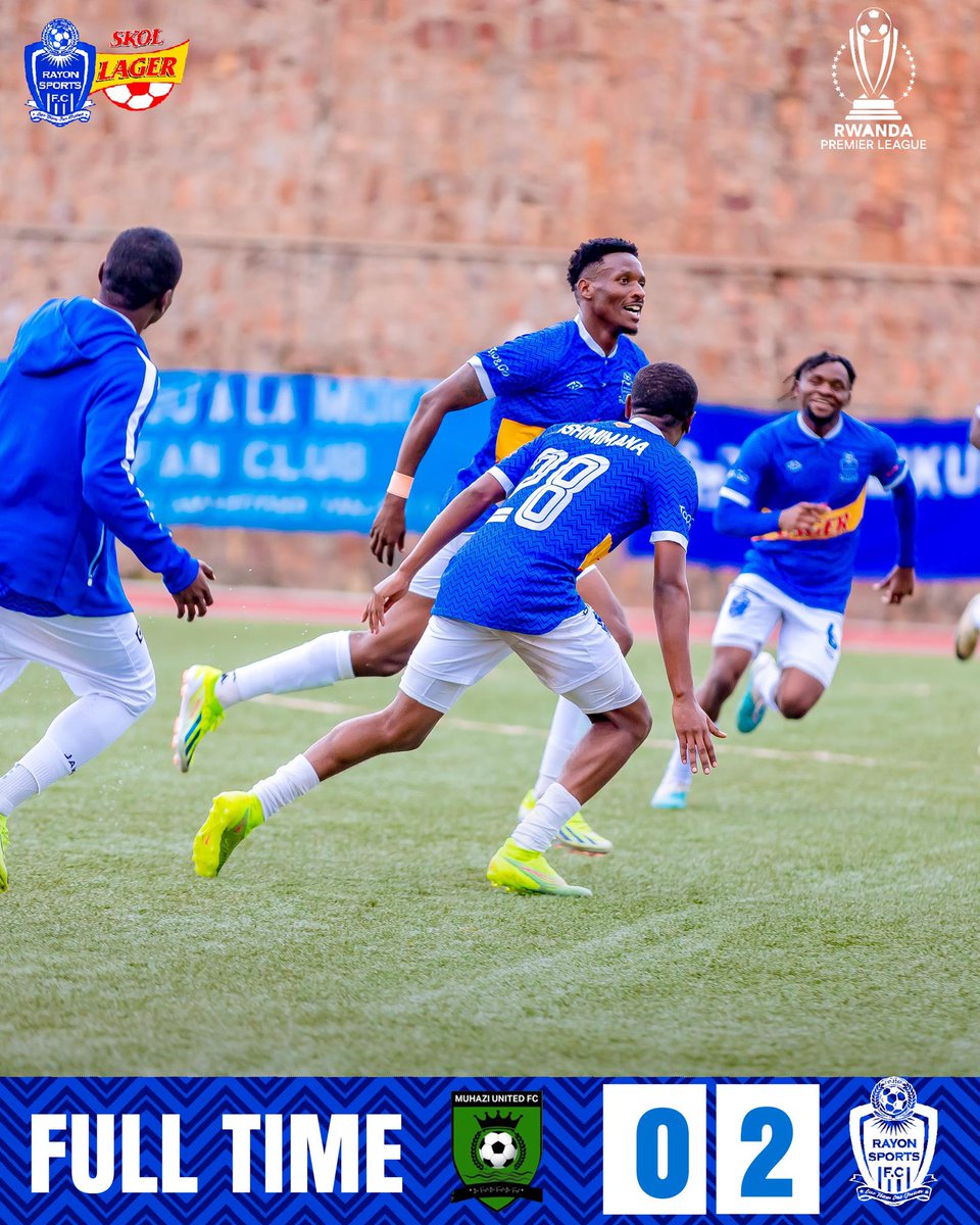 #RPL #MUHRAY

Full Time 

Muhazi Utd 0-2 Rayon Sports 

#Gikundiro