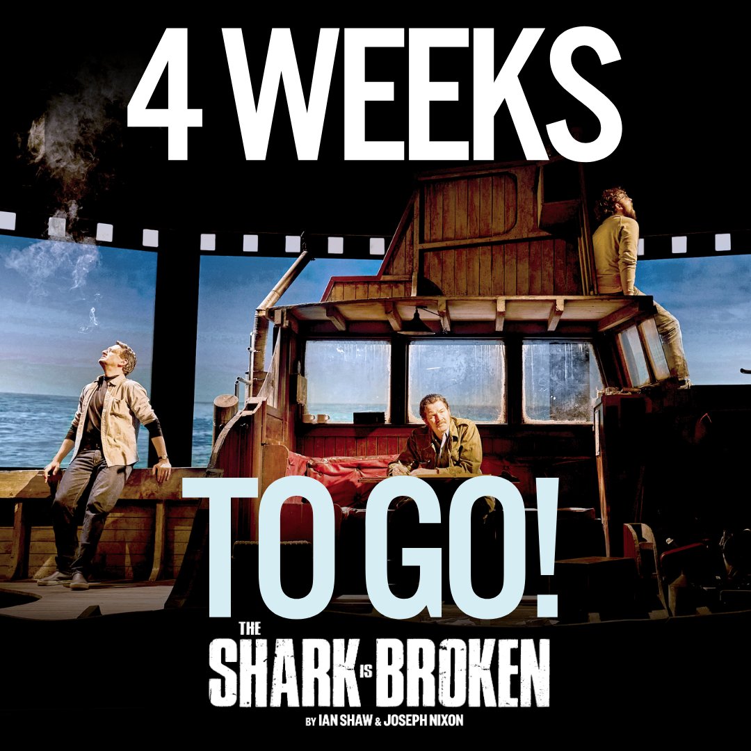Just 4 weeks left to catch The Shark is Broken on tour! 🦈

Three men. One boat. A broken shark.
Don’t miss the final stretch.

#TheSharkIsBroken #UKTheatre #UKTour #JAWS