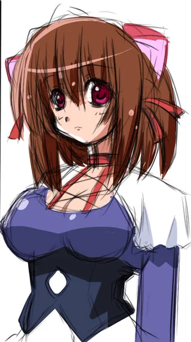 1年前の模写アレンジです#模写#国分寺こより 