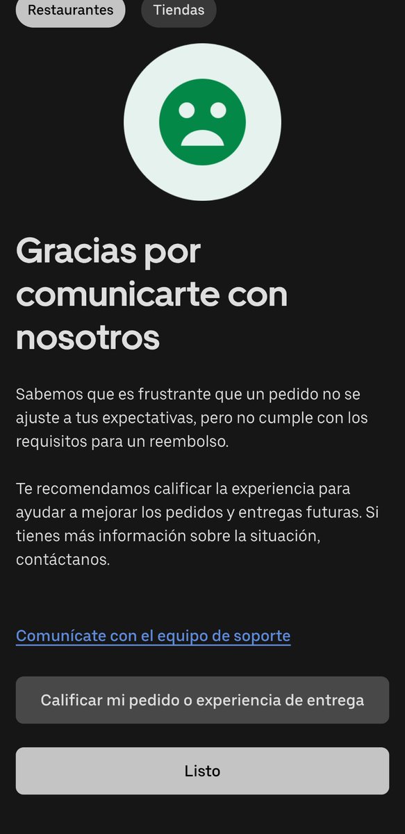 TonyAlvG7's tweet photo. @Uber_MEX @Uber_MEX @Uber_Support gracias por contactarme para ignorarme, darme vueltas y pedirme datos innecesarios de nuevo, sólo para decirme que no me darán mi dinero, lo veré con alguien eficiente @Profeco  cómo no voy a calificar para reembolso por algo que pagué y no recibí? https://t.co/2ndgeFkzSX