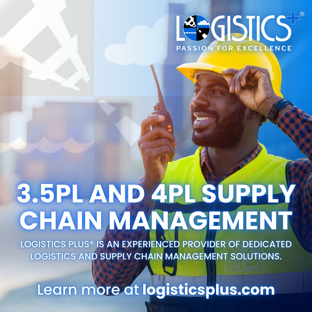 LogisticsPlus's tweet image. As part of your team, Logistics Plus can look up and down your supply chain, identify the weakest links and repair them. Our team can identify greater opportunities for savings in both money and time. Learn more at logisticsplus.com

#Logistics #3PL #4PL #SupplyChain