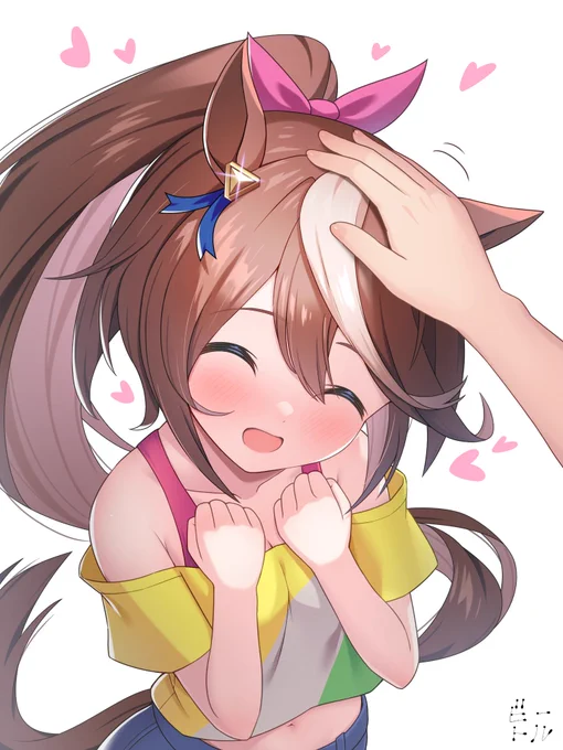 お誕生日おめでとう!テイオーなでなで#トウカイテイオー#トウカイテイオー生誕祭2025#ウマ娘 