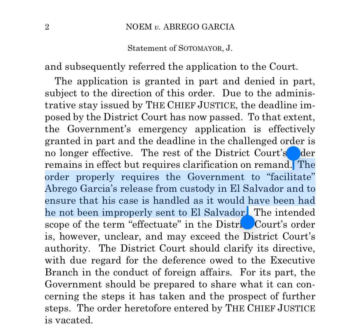 Vin_Diagram's tweet image. No. That is to the Trump administration. Please see the highlighted section below.

There is no “if… then” anywhere in the Supreme Court ruling. The Trump administration made that part up.
