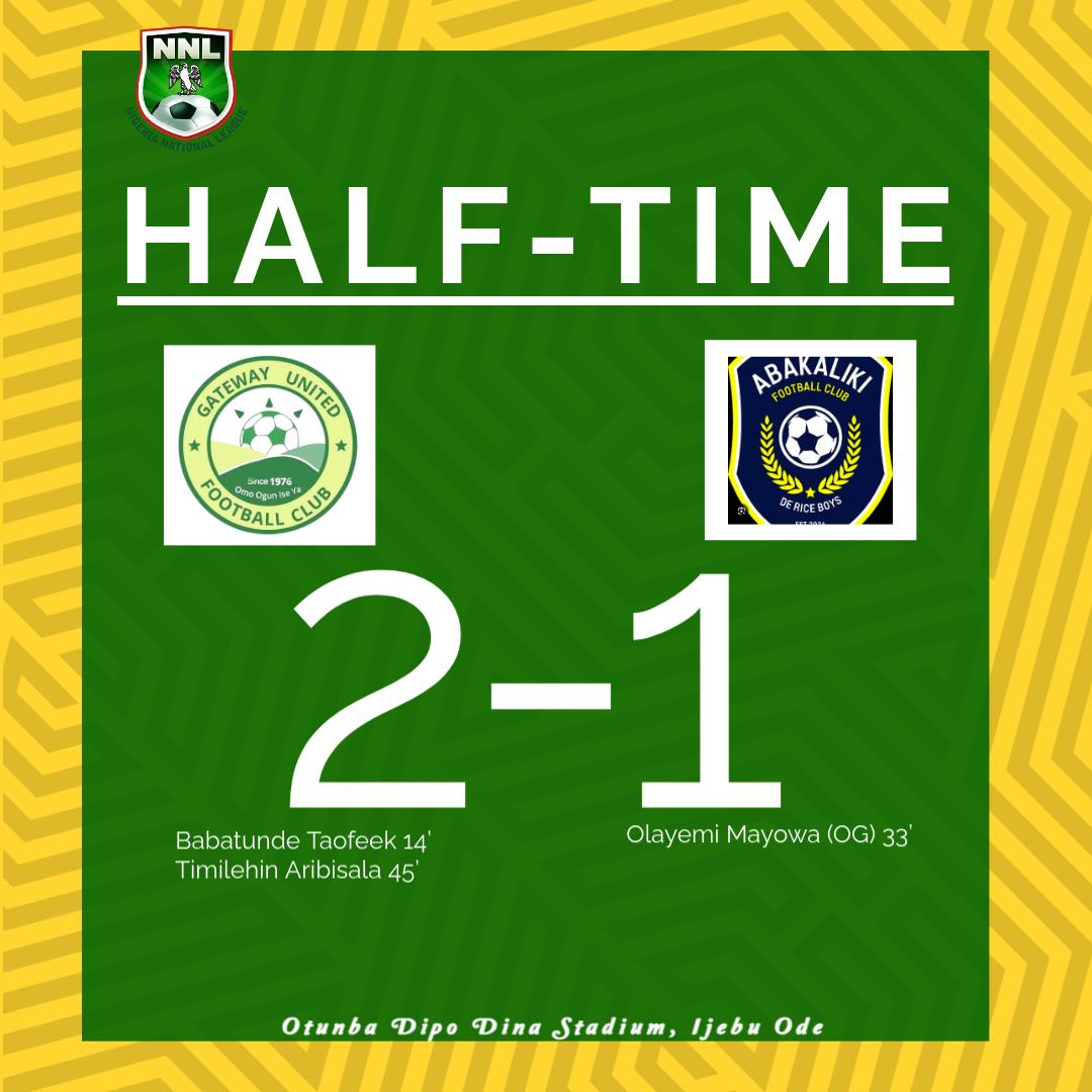 GatewayUnitedFC's tweet photo. A solid first half performanceโ
#NNL25 #GATABK https://t.co/zHr9iDBLO3