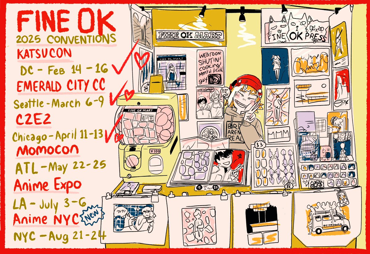 fend13th's tweet image. 🚐 CONVENTION SCHEDULE UPDATE 🚐
Hooboy, this year is a real coast to coast’r!