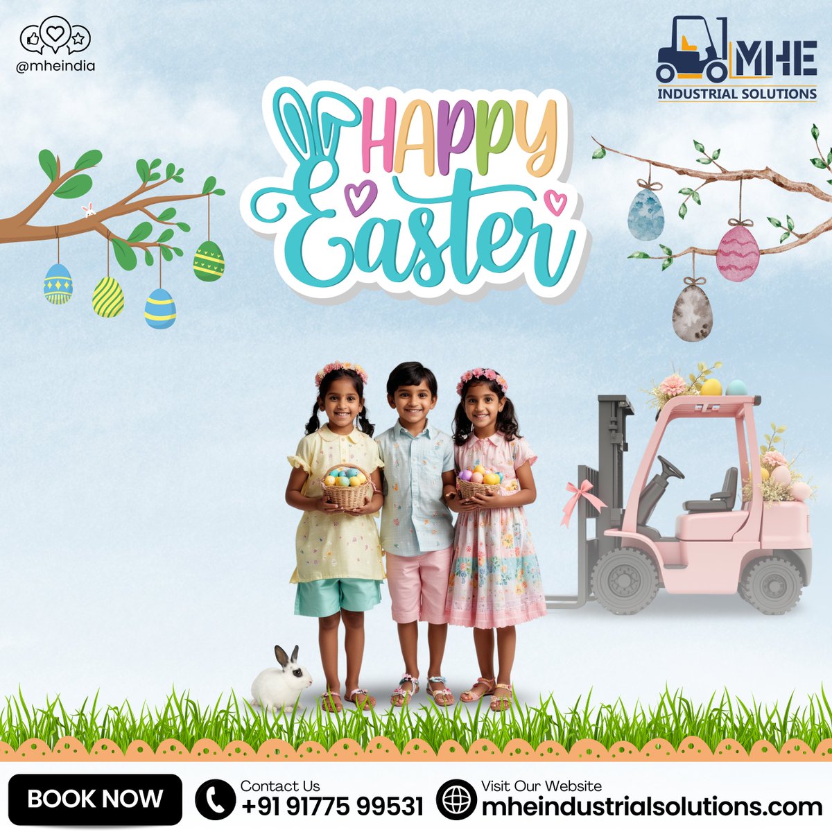 mhe_india's tweet photo. He is Risen.
May your forklifts rise in power and your business in purpose.
MHE wishes you a joyful Easter Sunday.
#EasterSunday #LiftWithHope #MHEIndia https://t.co/VLsESj40Md