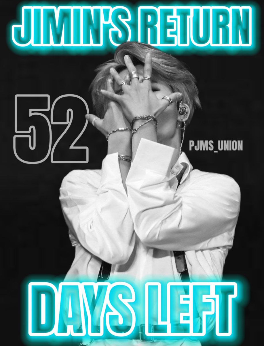 Helen3934419015's tweet photo. WE LOVE YOU JIMIN
WE MISS YOU JIMIN
WITH JIMIN TILL THE END
#PJMs_UNION
#52DaysLeft https://t.co/mOsUf3G1cg