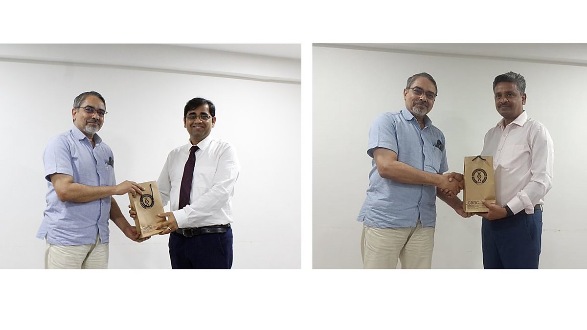 GBRC (@gbrc_gujarat) on Twitter photo PRABODH is an initiative taken by GBRC.
As a part of the session, Dr. Sanjeeva Srivastava, Professor, <a href="/iitbombay/">IIT Bombay</a> and Dr. M S Reddy, Professor, <a href="/TIETofficial/">Thapar Institute of Engineering & Technology</a> delivered an expert talk.
They also felicitated GBRC scientists and fellows with rewards. PRABODH is an initiative taken by GBRC.
As a part of the session, Dr. Sanjeeva Srivastava, Professor, <a href="/iitbombay/">IIT Bombay</a> and Dr. M S Reddy, Professor, <a href="/TIETofficial/">Thapar Institute of Engineering & Technology</a> delivered an expert talk.
They also felicitated GBRC scientists and fellows with rewards.