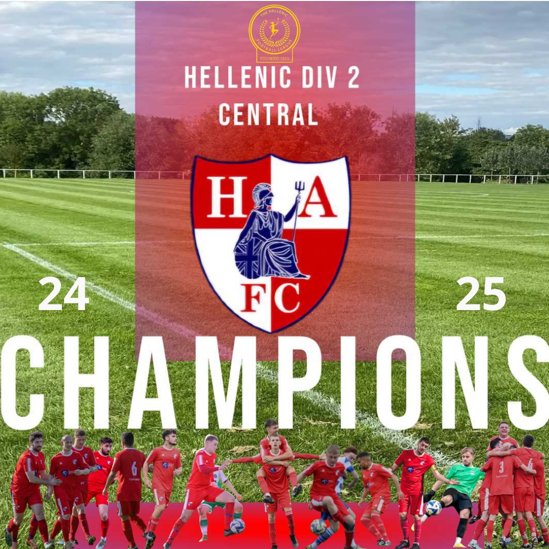 HamateursFC's tweet photo. Full time here and we run out 1-4 winners and are now confirmed @HellenicLeague Div 2 champions!

Scorers
B. Gillett
T. Landers
J. Sharkey x2

#Utas https://t.co/8jC5QQFhVz