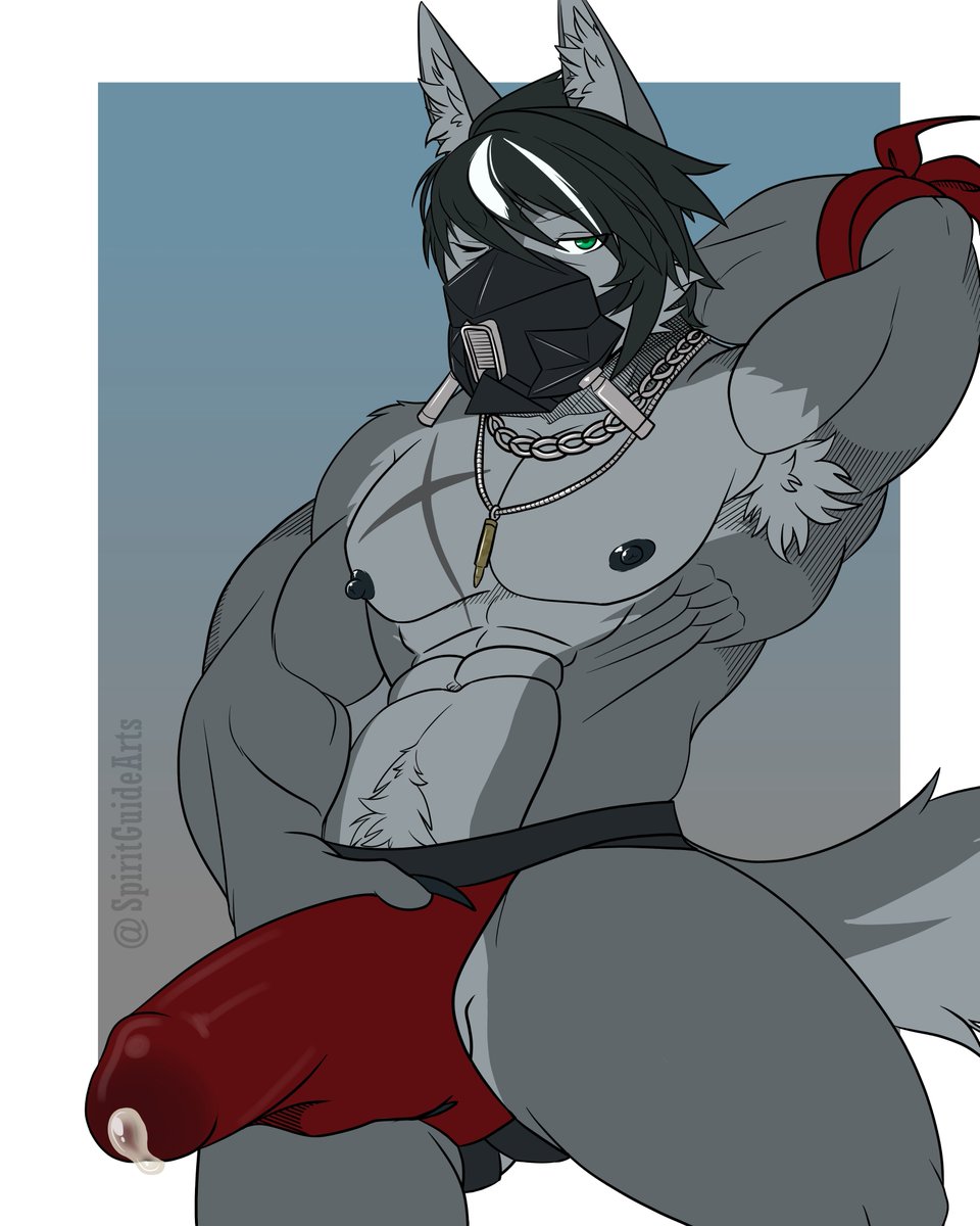 I was able to scrounge up leftover money and bought another comm from another good friend, this time of <a href="/SpiritGuideArts/">Polaris⭐🐱</a> !

As you can expect, it's Mors once again, and this will be the final ZZZ Mors piece of this week hehe. 

Thank you so much Polaris for drawing him so hot~!