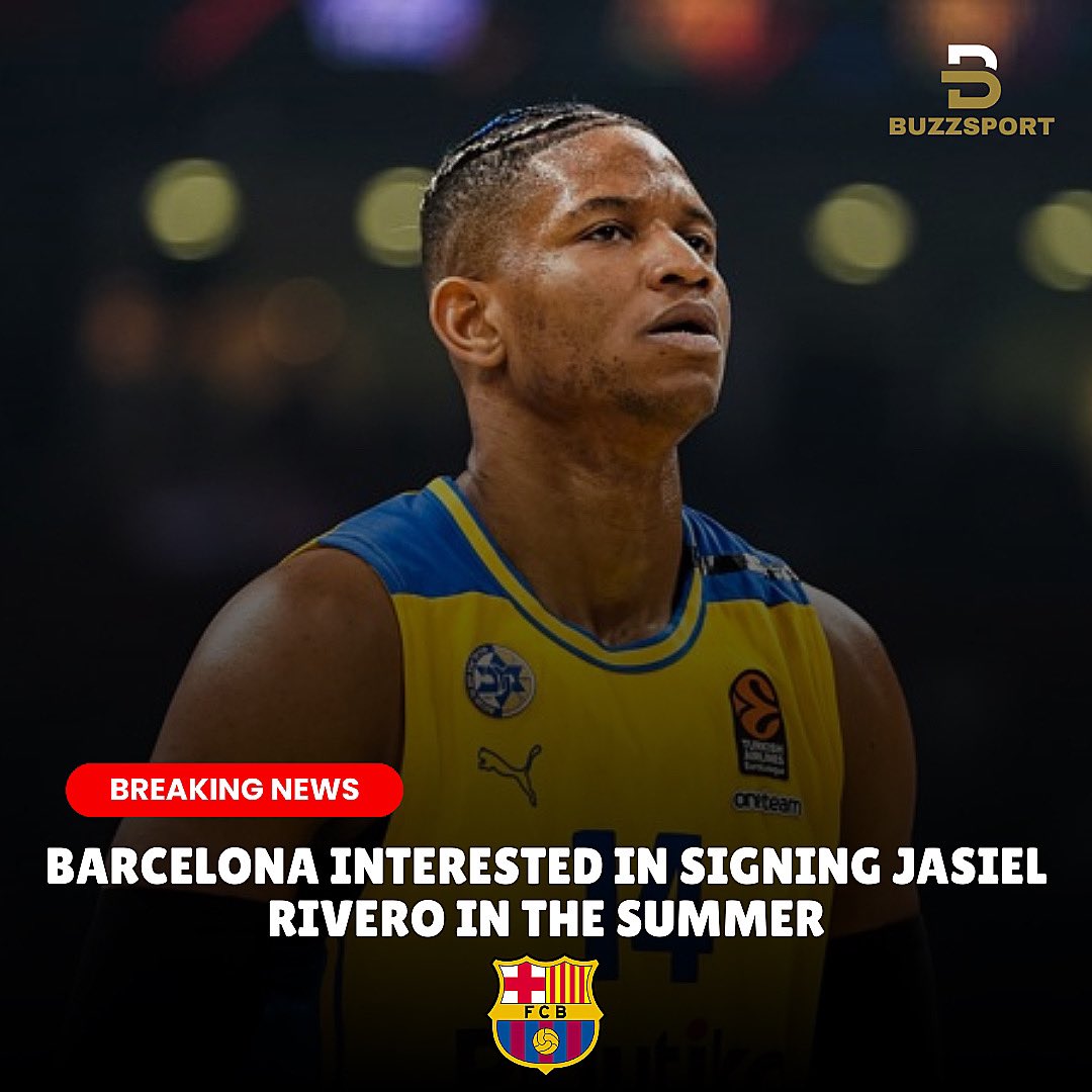 BuzzSport_de's tweet image. Barcelona is interested in signing Jasiel Rivero as a replacement for Willy Hernangomez in the summer. 

Georgios Papagiannis is also one of the options for Barcelona in the summer per @buzzsport_de sources.

#maccabitlv #maccabi #maccabibc #barcelonabc #paobc #kkcz #barça