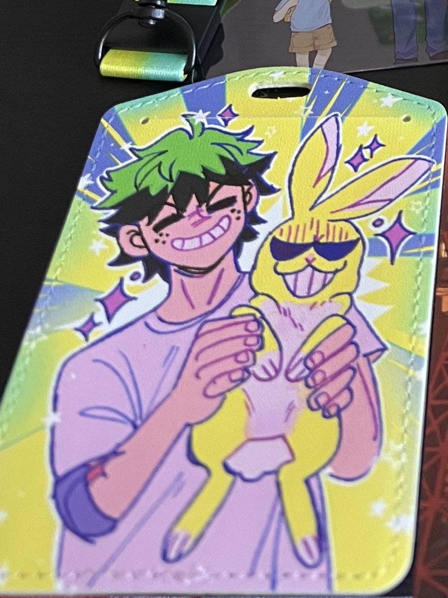 ✨ PRODUCTION UPDATE!!! ✨
We are progressing toward the final formatting stages of the zine book. In the meantime, here's an aBUNdance of bunny energy! 🐰🐰🐰 The lanyard and card holder are both vibrantly designed by <a href="/TOXIC_JPG/">🍖🐗Tokki</a> 🌻 #MHA #Deku #ALLMIGHT