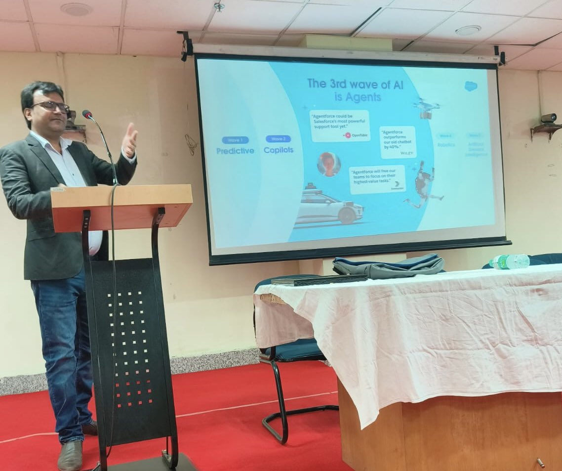 omprakash_it's tweet photo. Agentforce for IITians!
Proud to host a session at IIT Patna on “Leveraging AI and #Agentforce for Intelligent Automation in Salesforce &amp; MuleSoft”.
Final-year https://t.co/Q1h0kPL89R &amp; https://t.co/iFbz7kx9EP students engaged deeply with AI, Agentforce, and integration insights. https://t.co/455wEHCwKT