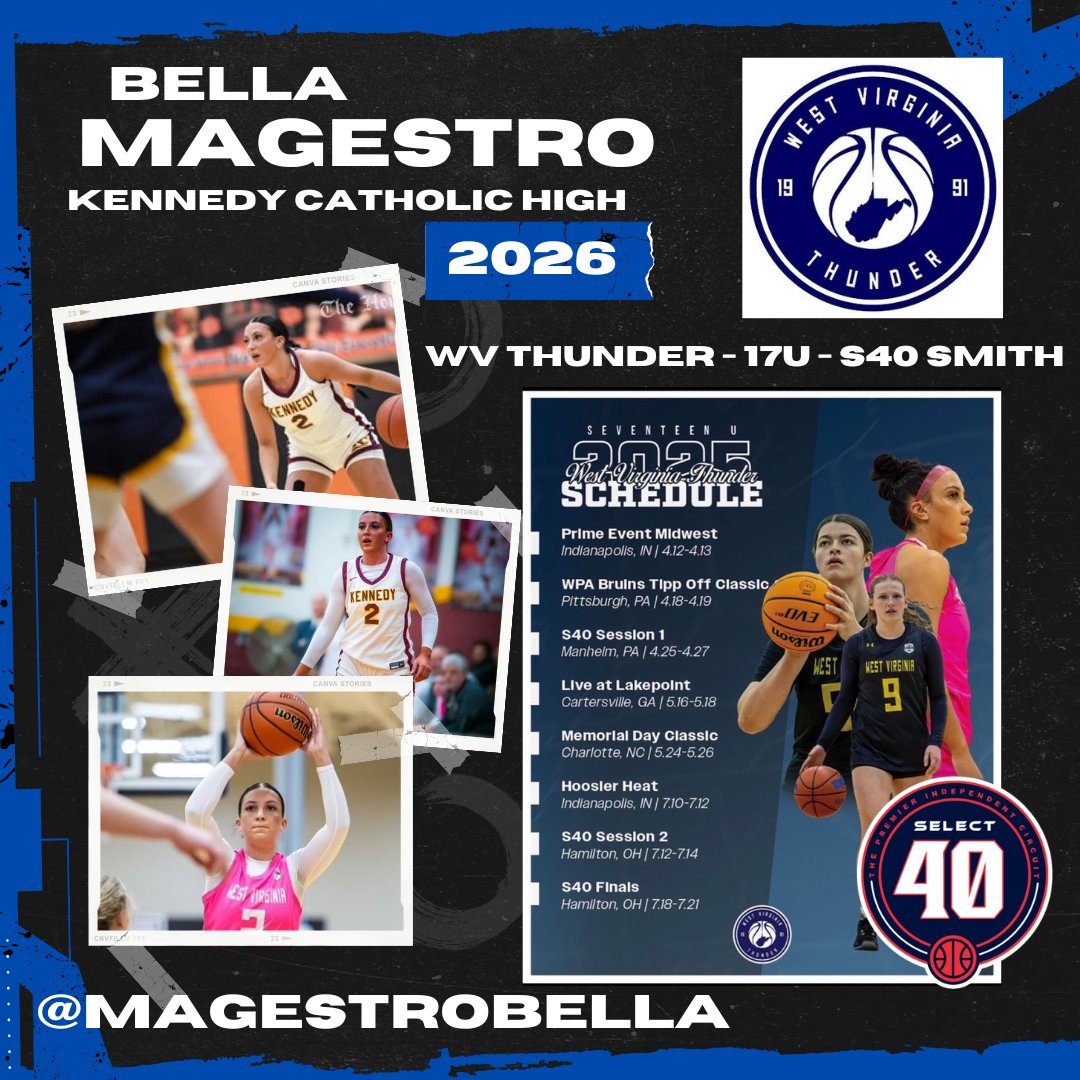 Kennedy Catholic Girls Basketball (@kc_gbb) on Twitter photo COLLEGE COACHES - Go check out our 2026 Bella Magestro! See her schedule below! #KCFamily <a href="/MagestroBella/">Bella Magestro</a> COLLEGE COACHES - Go check out our 2026 Bella Magestro! See her schedule below! #KCFamily <a href="/MagestroBella/">Bella Magestro</a>