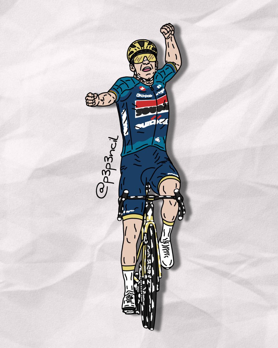 p3p3ncil's tweet photo. 🥇Remco is back in action! 🏹 

#laflèchebrabançonne #debrabantsepijl #remcoevenepoel #evenepoel #belgiumcycling #p3p3ncil #cycling https://t.co/bWfbmcx92J