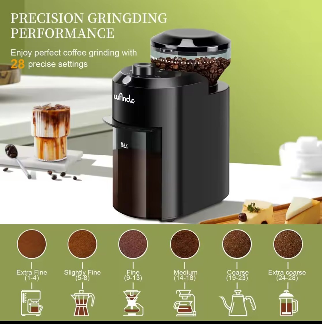 R7OYAL's tweet photo. #Aliexpress
#عروض 
 مطحنة القهوة الأوتوماتيكية مطحنة القهوة 220 فولت مطحنة حبوب البن الكهربائية مع 28 إعدادًا للطحن بالضغط الإسبريسو الفرنسي
https://t.co/fVX5vjcGR7 https://t.co/rXUE4ihmrZ