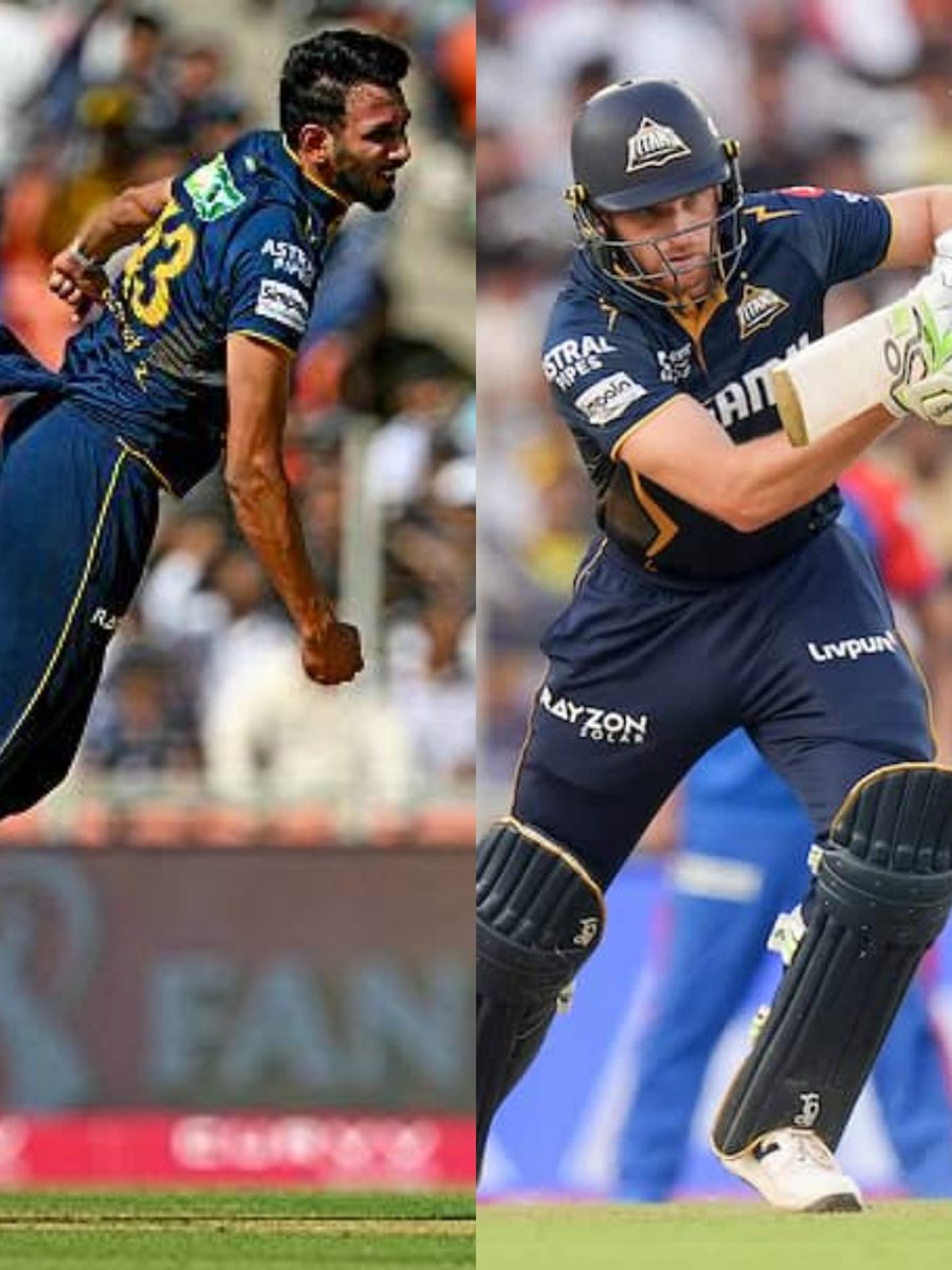 BasuSaumi's tweet photo. #DCvsGT
#GTvsDC
The Two Men Stealing The Day๐ค
Gujarat On Top๐
#josbuttler
#prasidhkrishna #IPL2025
#AvaDe https://t.co/J8u8HainLk