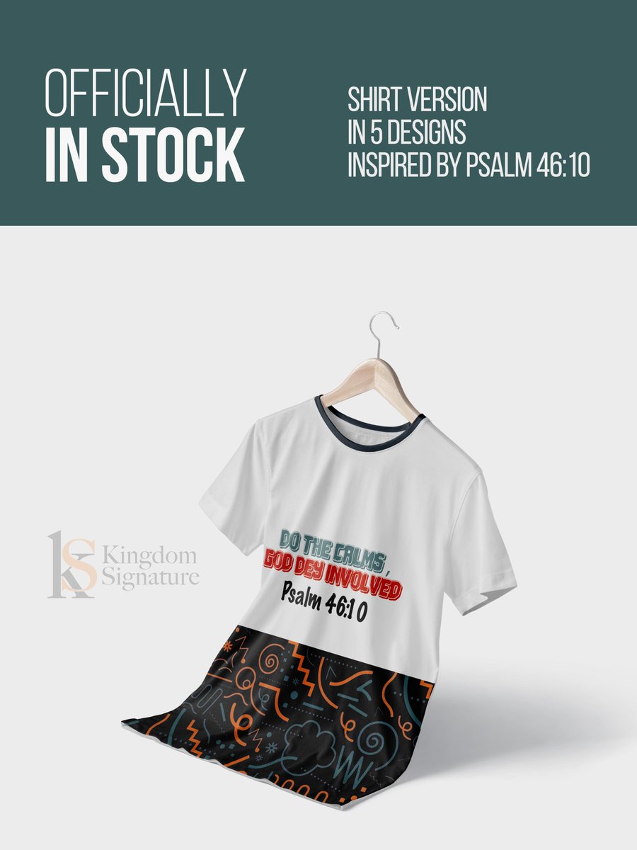 KingdomSignate's tweet photo. Style that speaks louder than words.
DO THE CALMS,GOD DEY INVOLVED
 Psalm 46:10 🙏🏾
Short-sleeve blend of polo &amp; African fabric.
Fitted &amp; relaxed styles.
Faith + drip = 💯

Limited stock.
DM to order.
#KingdomSignature #GodDeyInvolved #DoTheCalms https://t.co/r0ZkT9abhb
