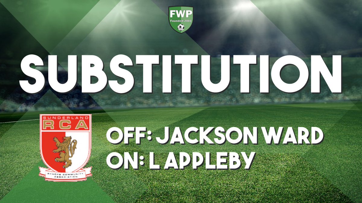 SUB: L Appleby replaced Jackson Ward (58') fwp.co/y2Ftk8