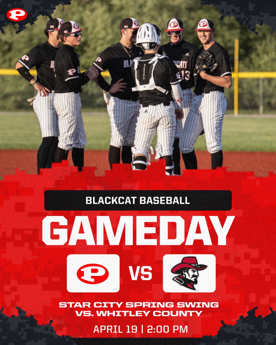 GAMEDAY!!!

Quick turnaround for the CATS as we welcome 2023 State Champion and current #15 ranked Whitley County to Prestonsburg. 

🆚 #15 Whitley County
📍 Stonecrest Baseball Complex
⏰ 2:00pm EST
📊📺 web.gc.com/teams/EcfDpmYG…
#️⃣ #GAMEDAY #HailBlackcats #HoeYeRows